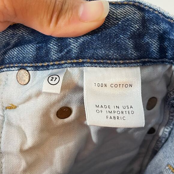 GRLFRND Denim Jeans Women's Size 27 Linda Pop Crop Jeans Button Fly Le Freak - Picture 10 of 12